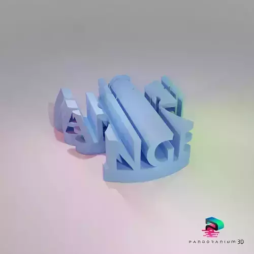 3D Word Shape - Angel