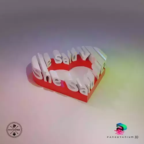 She Said Yes Wedding Word Shape Ornament