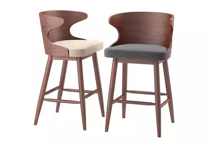 Kamryn Mid-century Modern Bar Stools