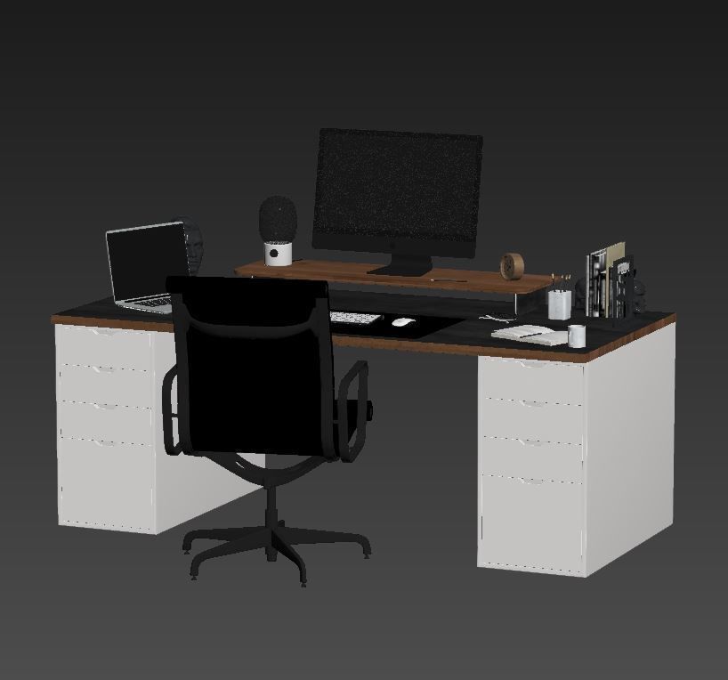 Office Furniture - Set 2 3D model_9