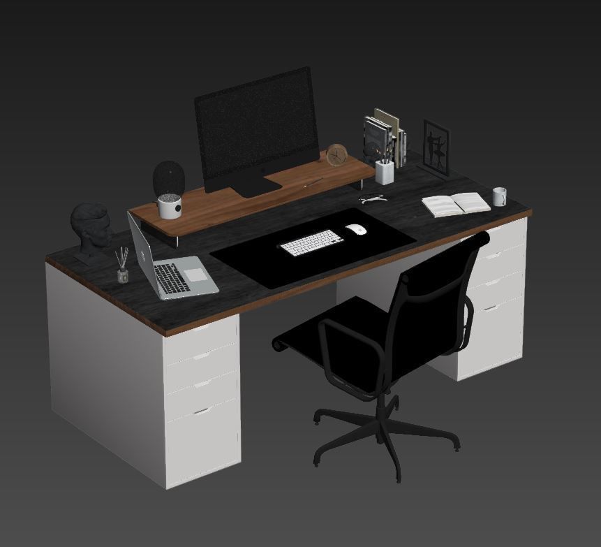 Office Furniture - Set 2 3D model_11