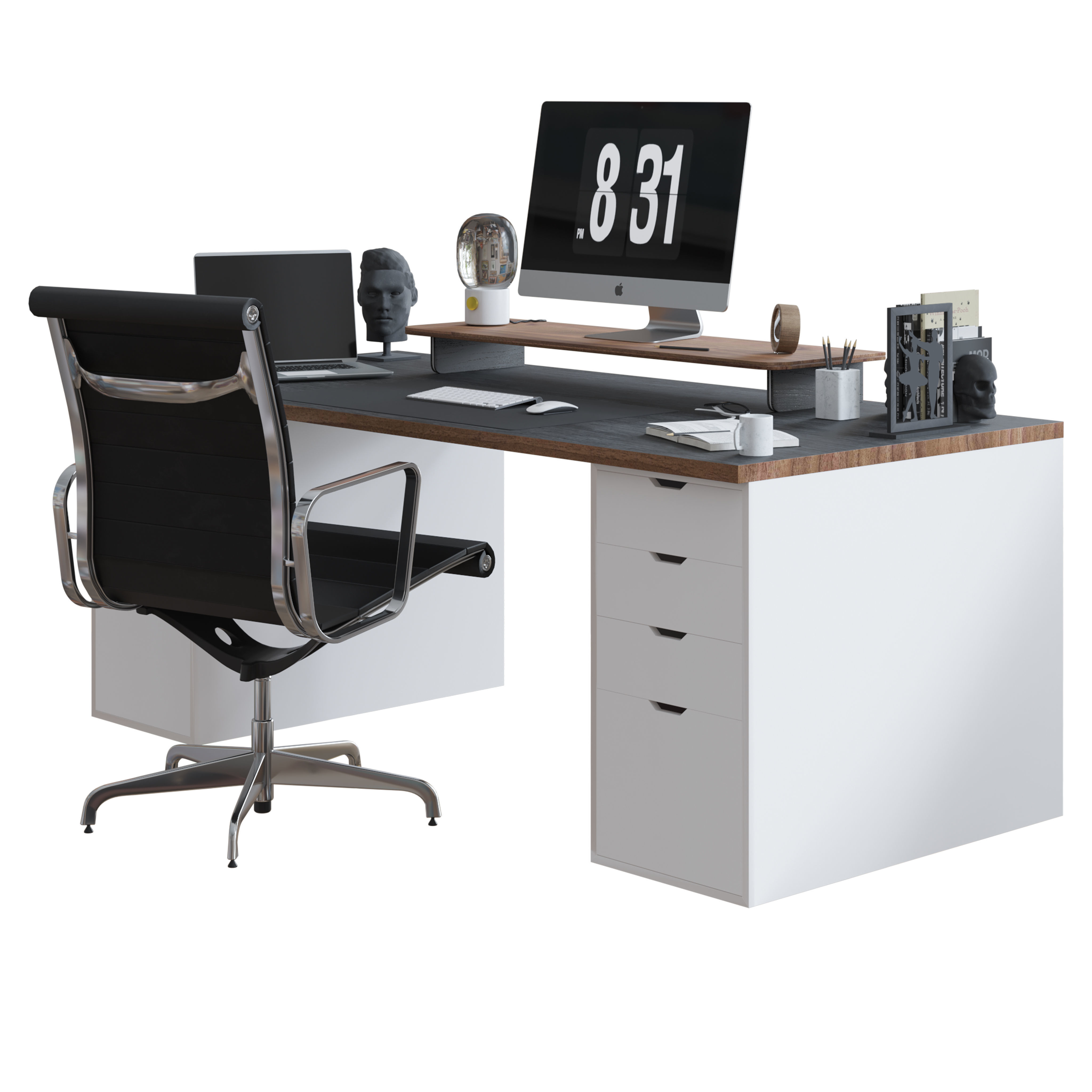 Office Furniture - Set 2 3D model_4