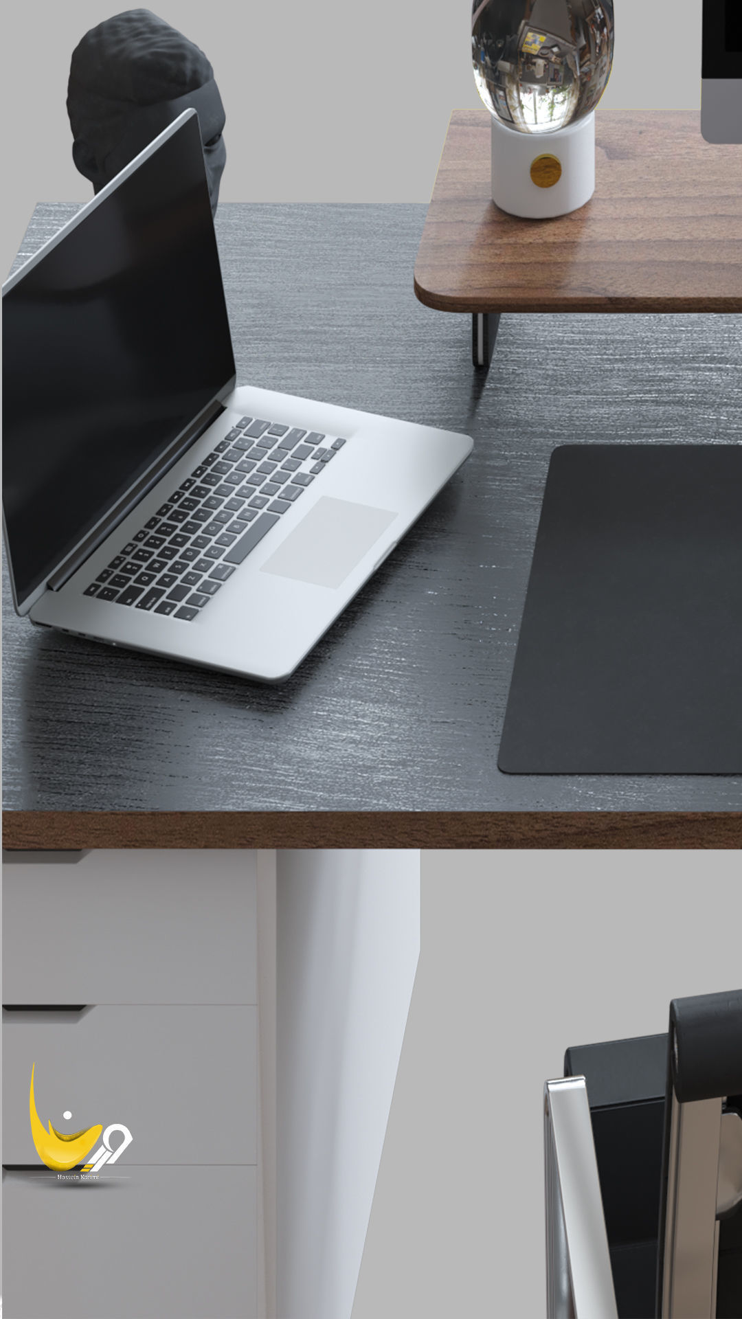 Office Furniture - Set 2 3D model_3