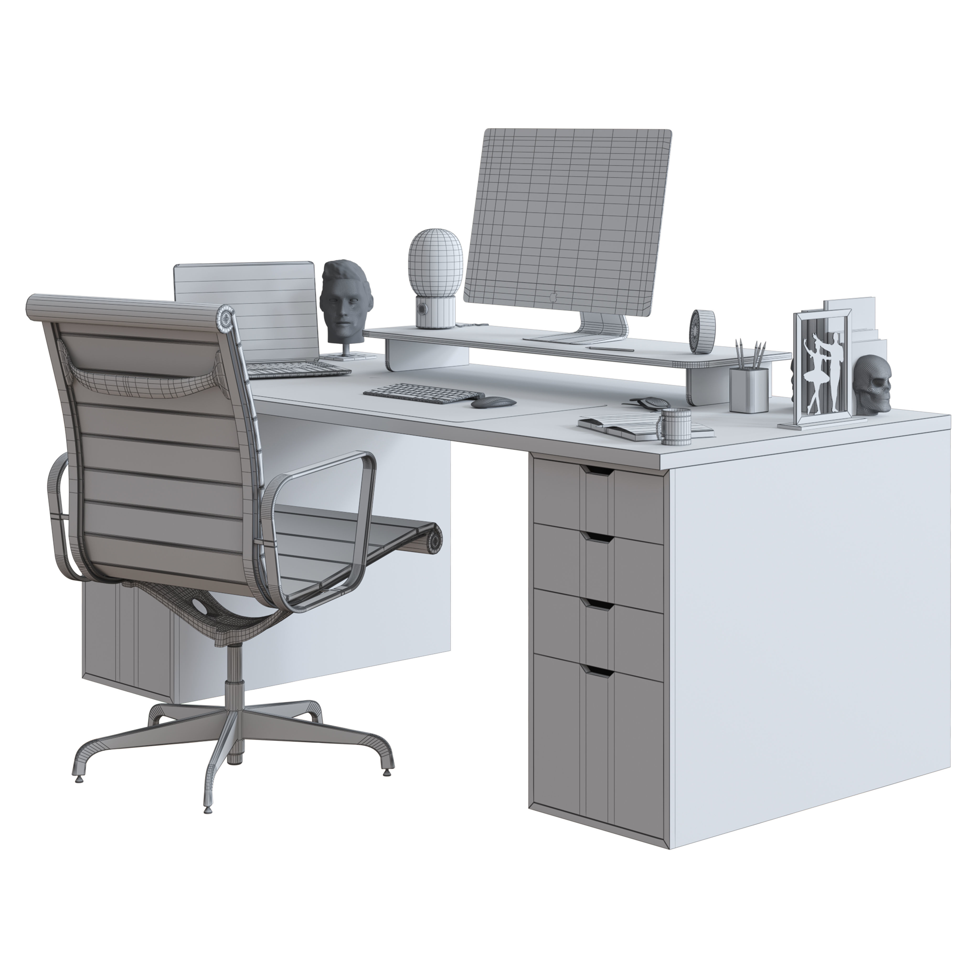 Office Furniture - Set 2 3D model_5