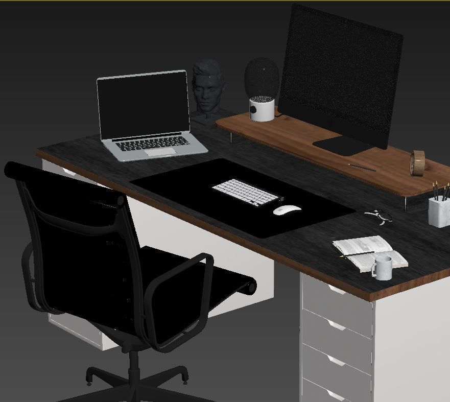 Office Furniture - Set 2 3D model_8