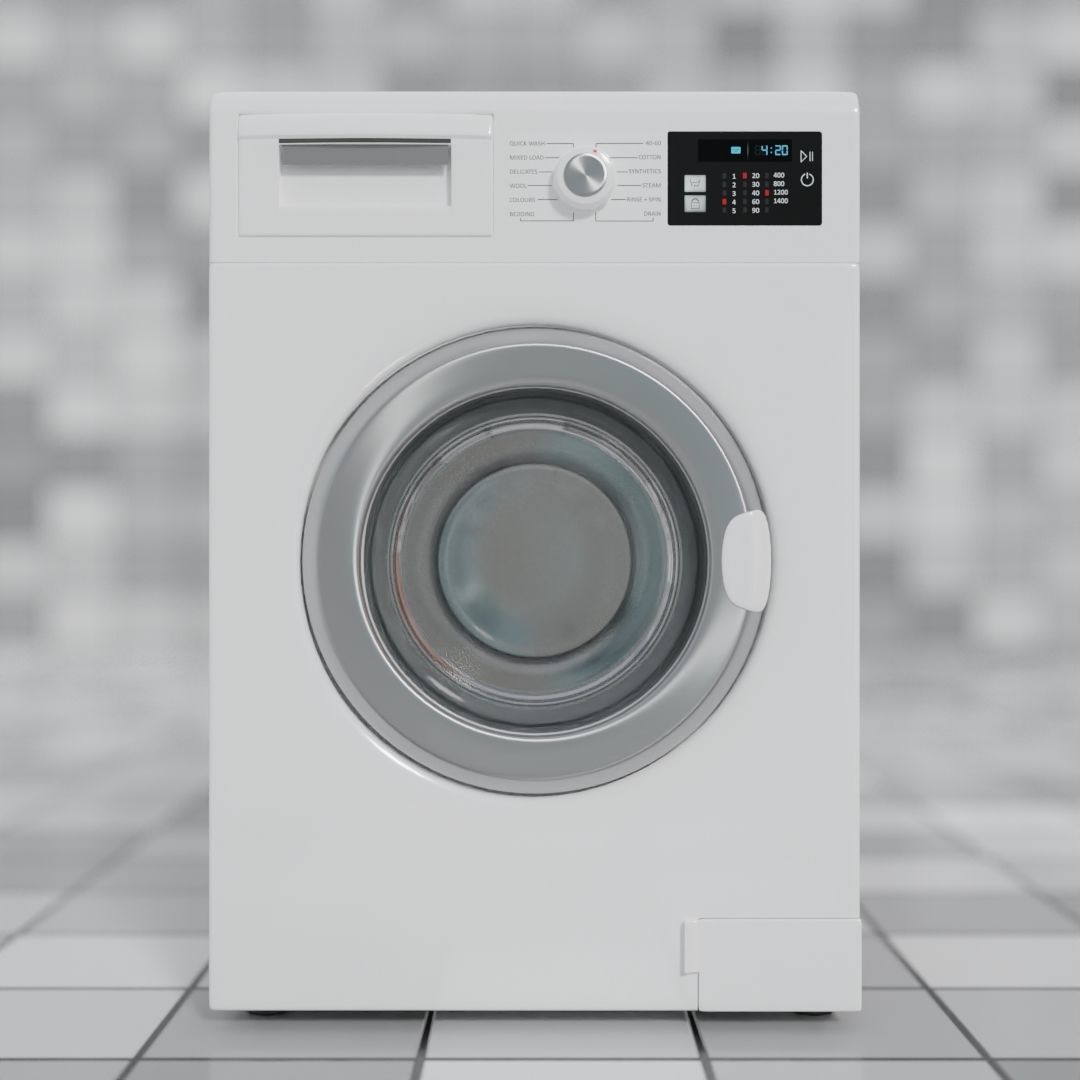 Washing Machine 3D model_4