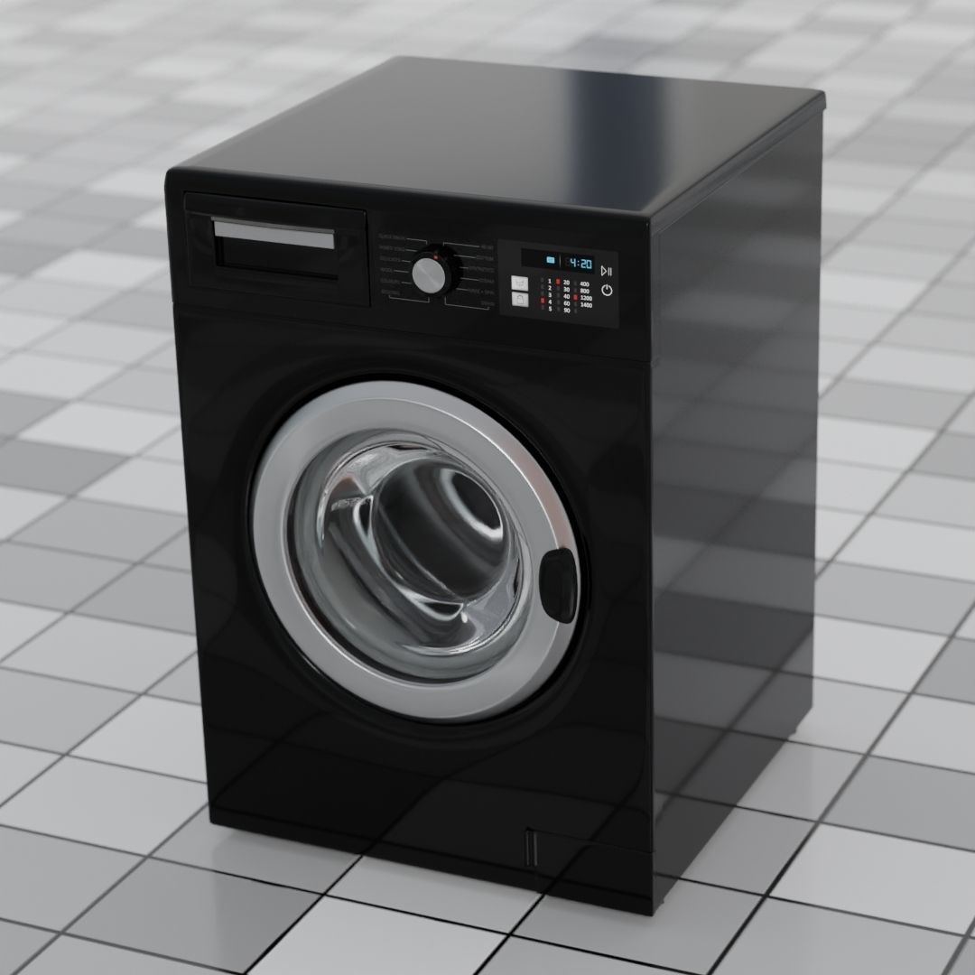 Washing Machine 3D model_3