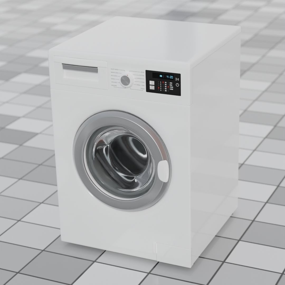 Washing Machine 3D model_2