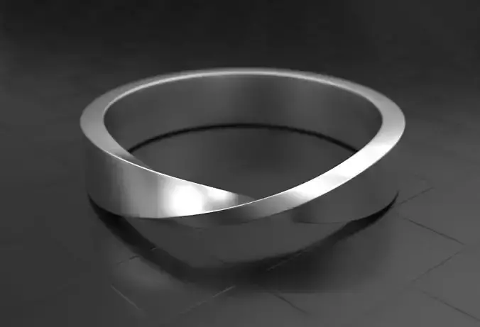 Mobius Wedding Ring 3D print model