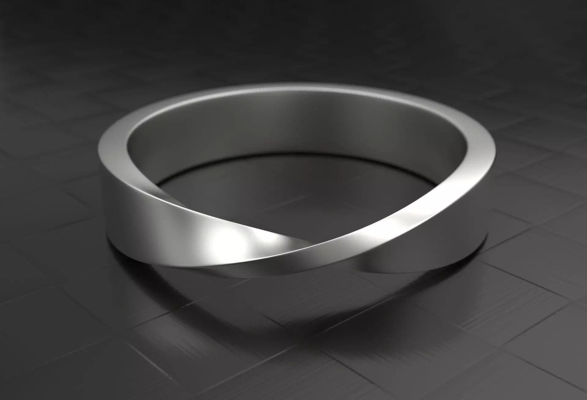 Mobius Wedding Ring 3D print model