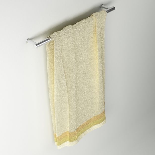 Towel hanger 3D model_3