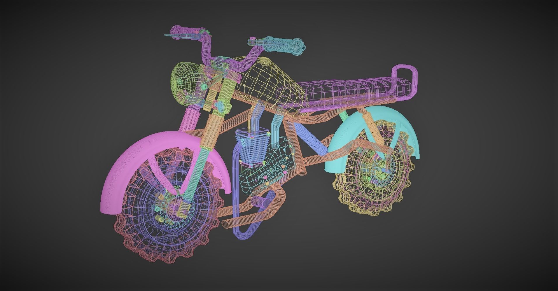 Motorcycle 3D Model 3D model_6