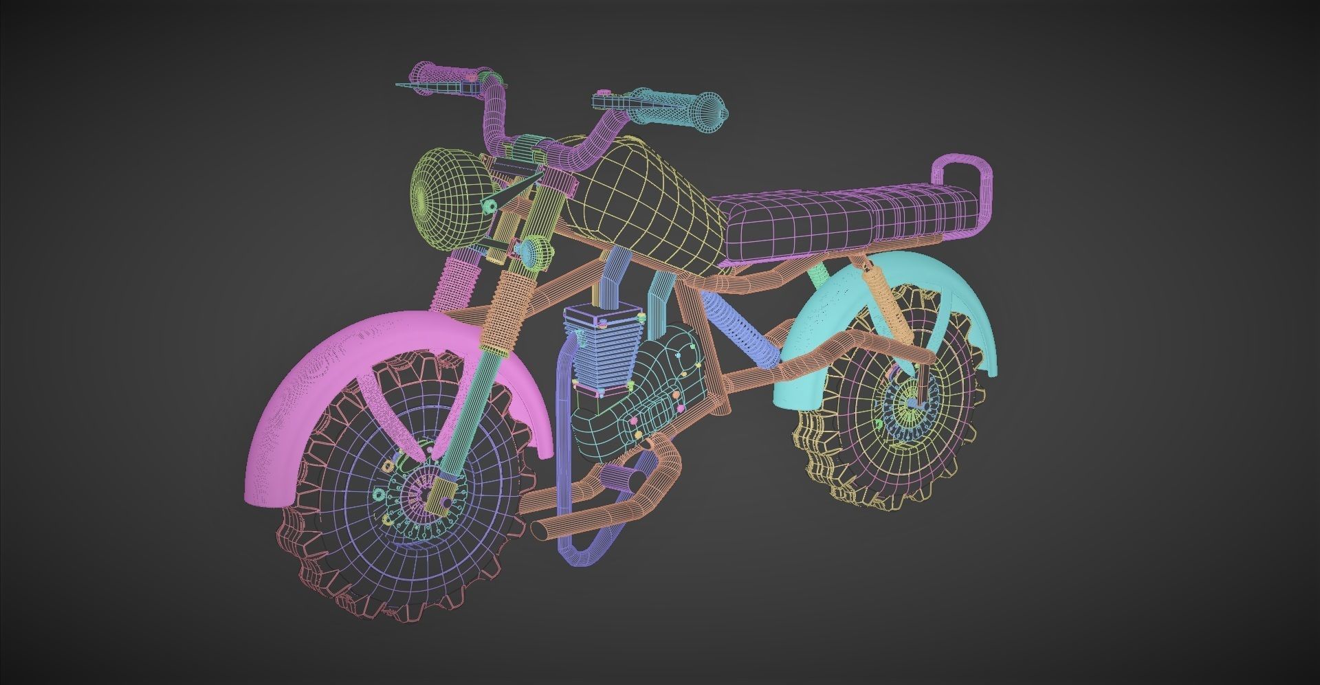 Motorcycle 3D Model 3D model_5