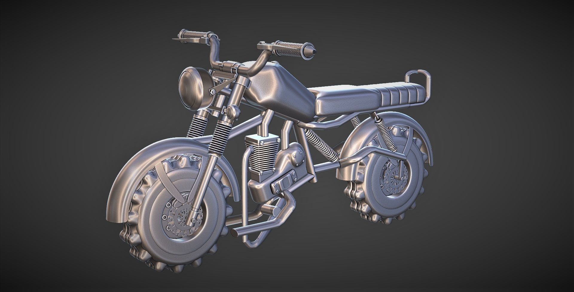Motorcycle 3D Model 3D model_10