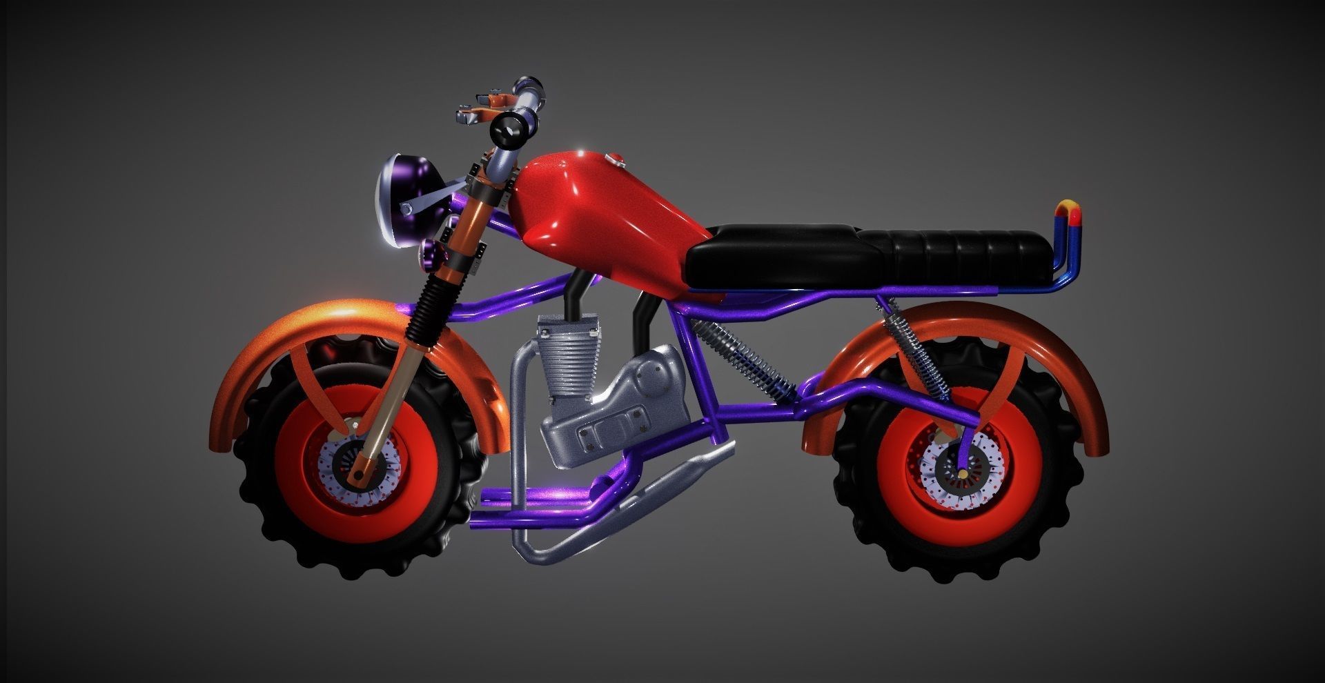 Motorcycle 3D Model 3D model_2