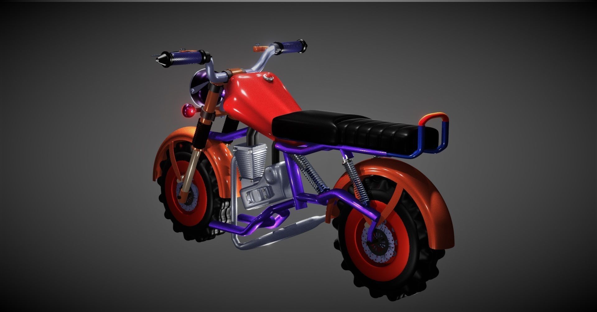 Motorcycle 3D Model 3D model_1
