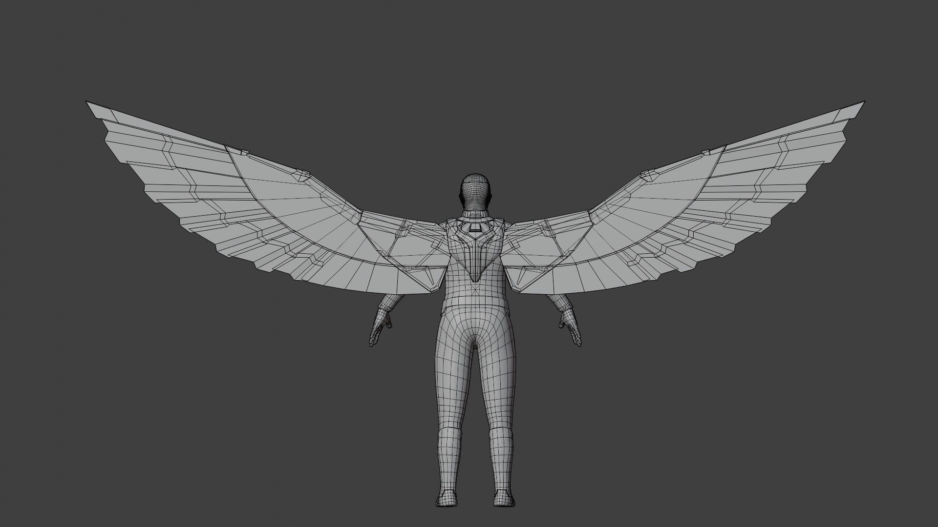 Captain America - Sam Wilson Low-poly 3D model_10