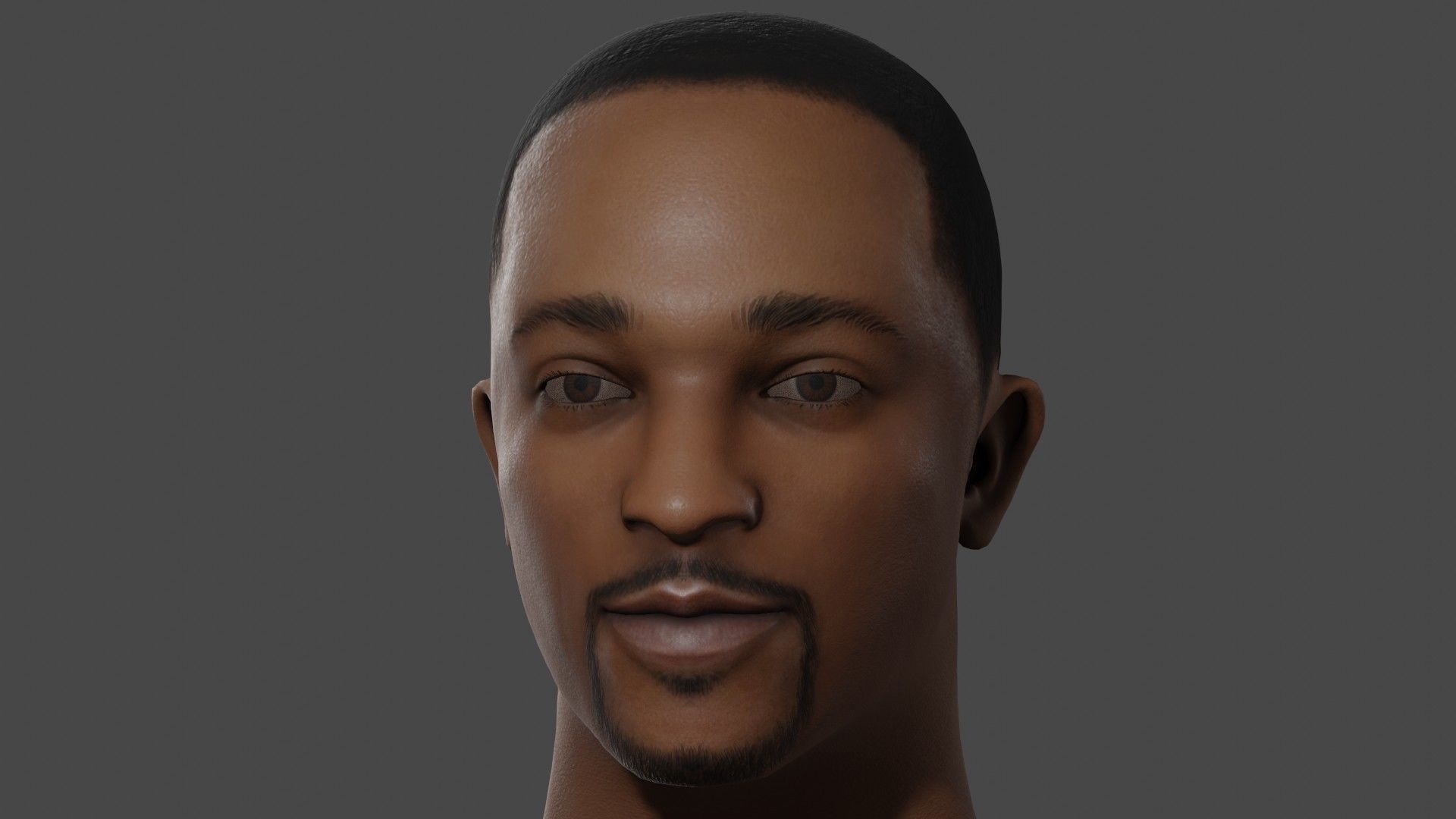 Captain America - Sam Wilson Low-poly 3D model_15