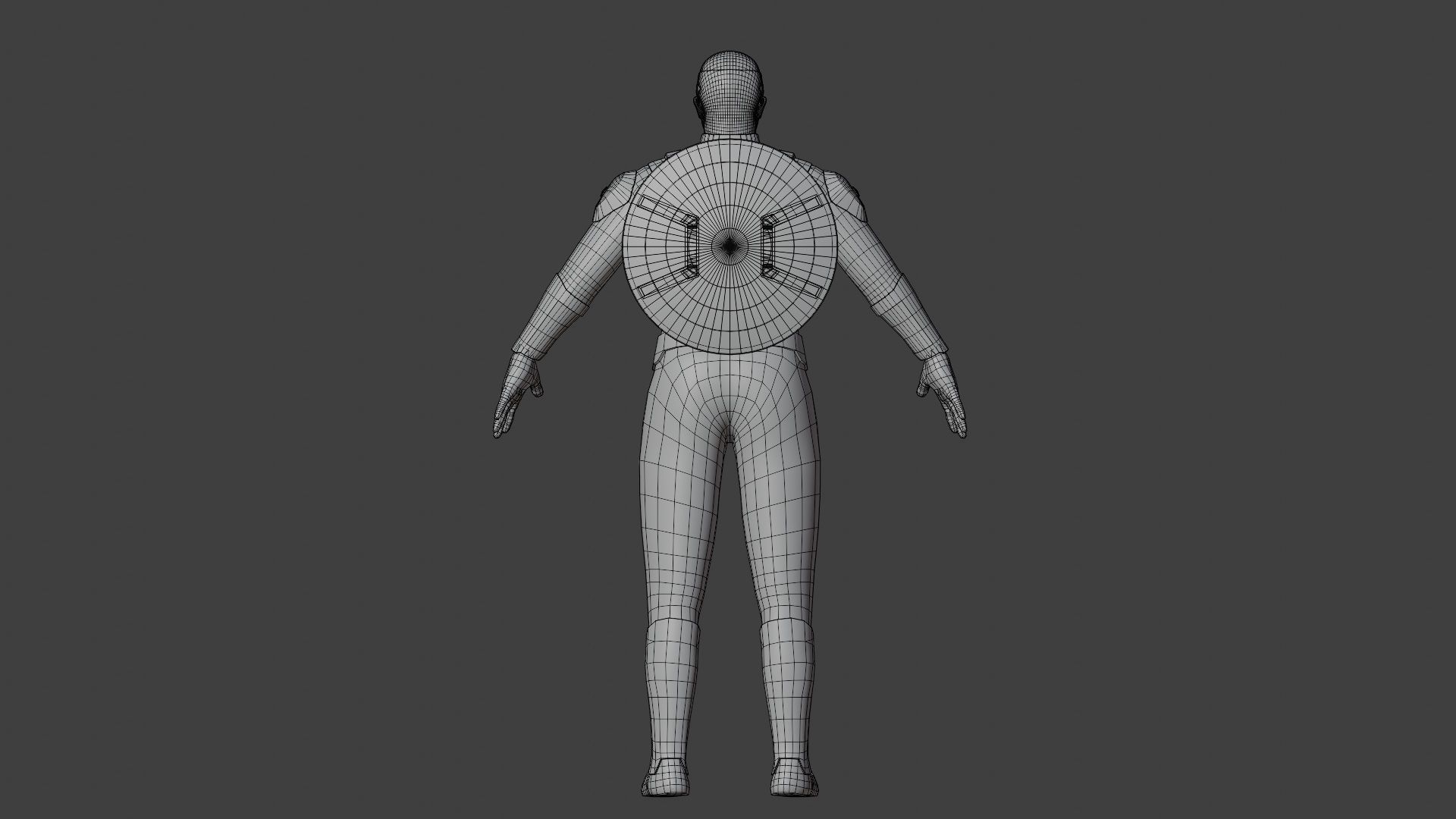 Captain America - Sam Wilson Low-poly 3D model_12