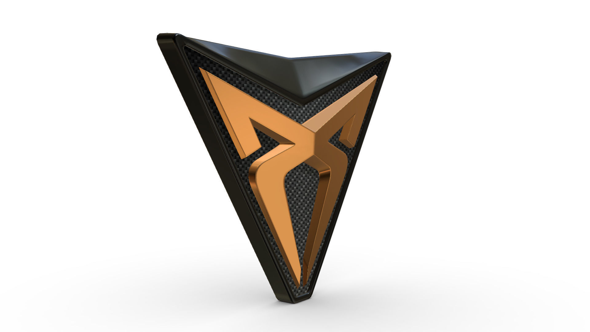 cupra logo 3D model_1