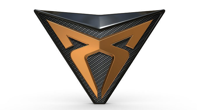 cupra logo 3D model