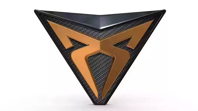 cupra logo 3D model
