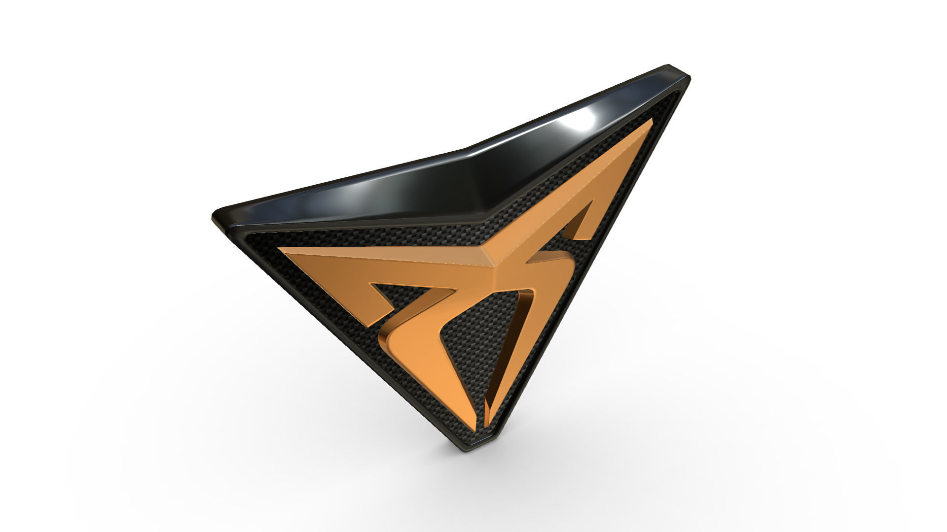 cupra logo 3D model_3