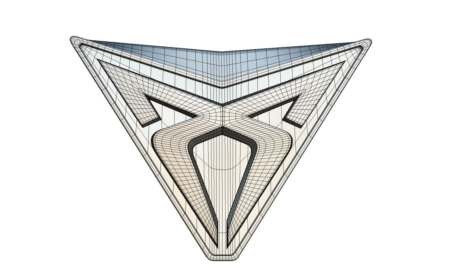 cupra logo 3D model_6