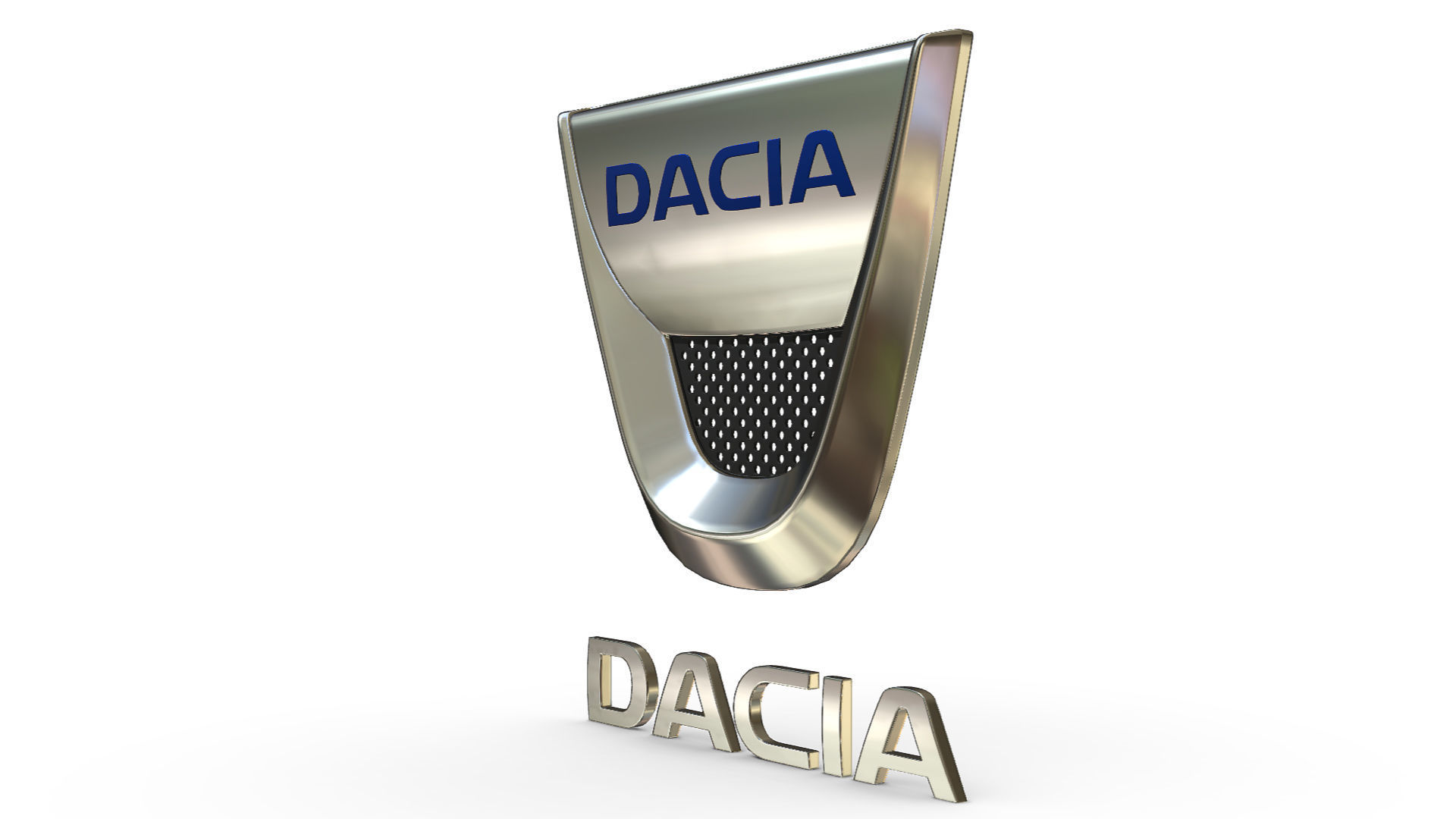 dacia logo 3D model_7