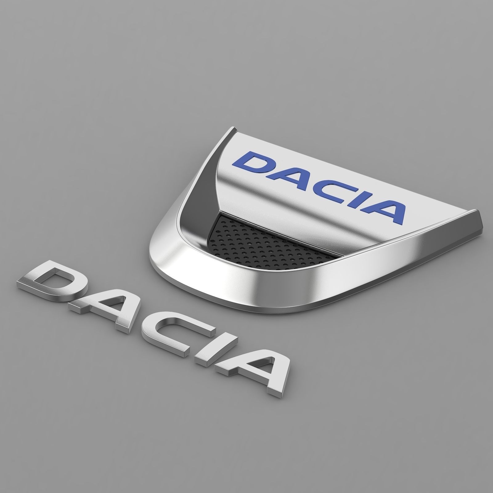 dacia logo 3D model_4