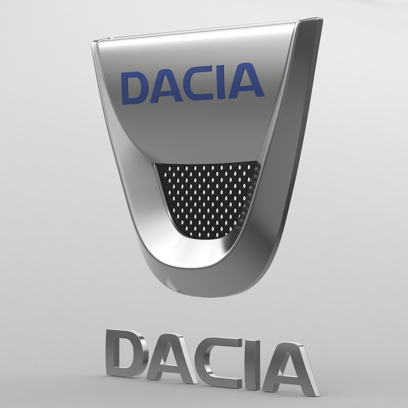 dacia logo 3D model_2