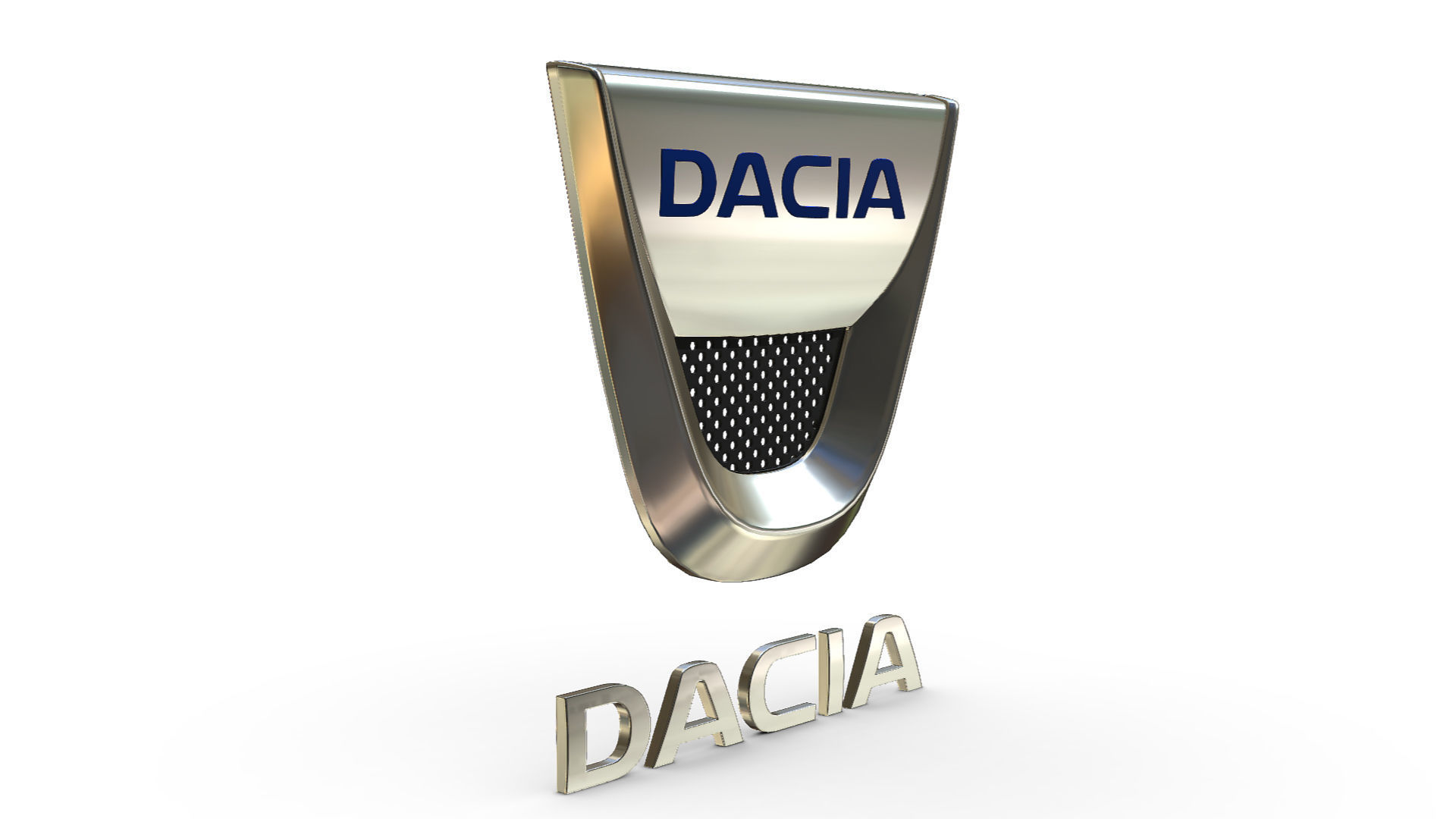 dacia logo 3D model_6