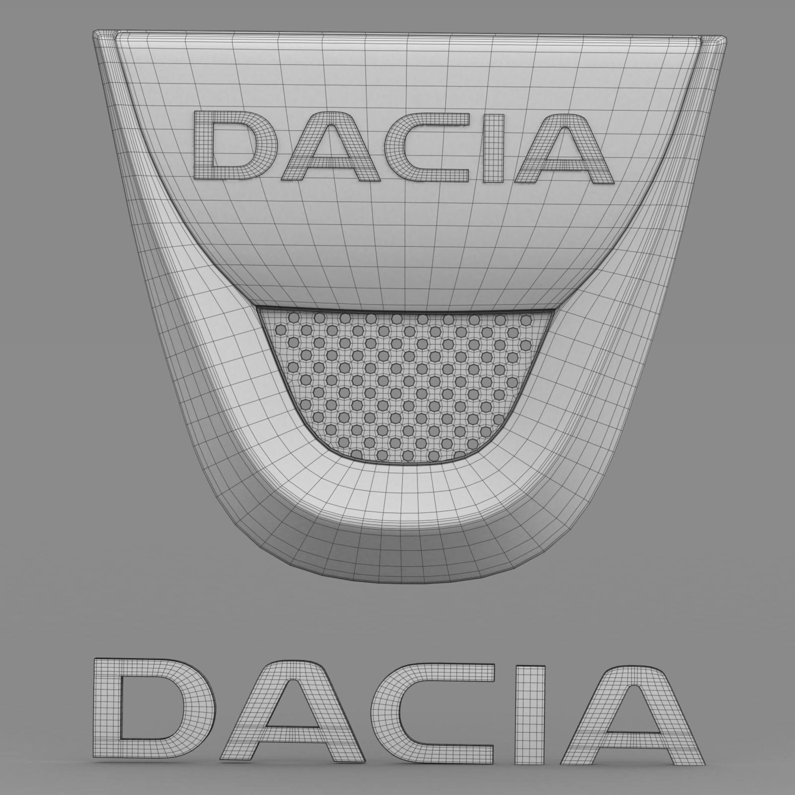 dacia logo 3D model_13