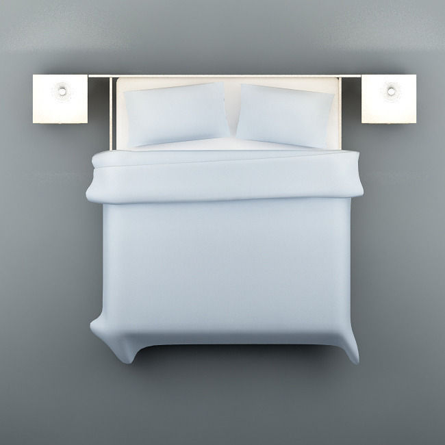 Bed 01 3D model_4