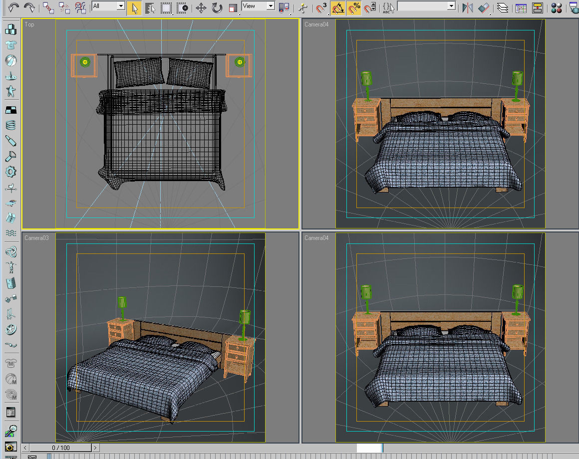 Bed 01 3D model_6