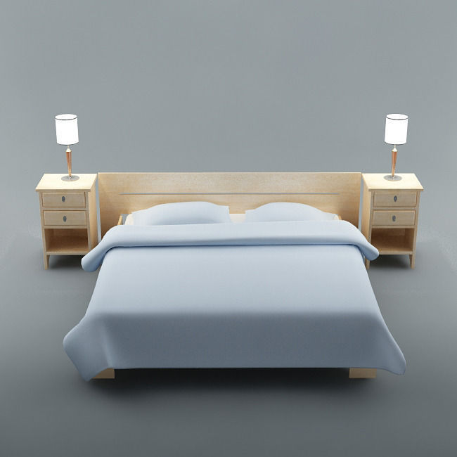 Bed 01 3D model_3