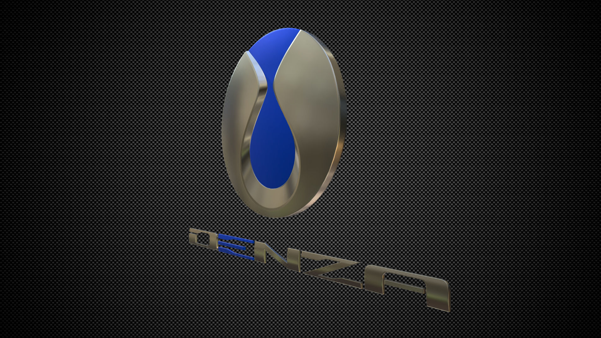 denza logo 3D model_2
