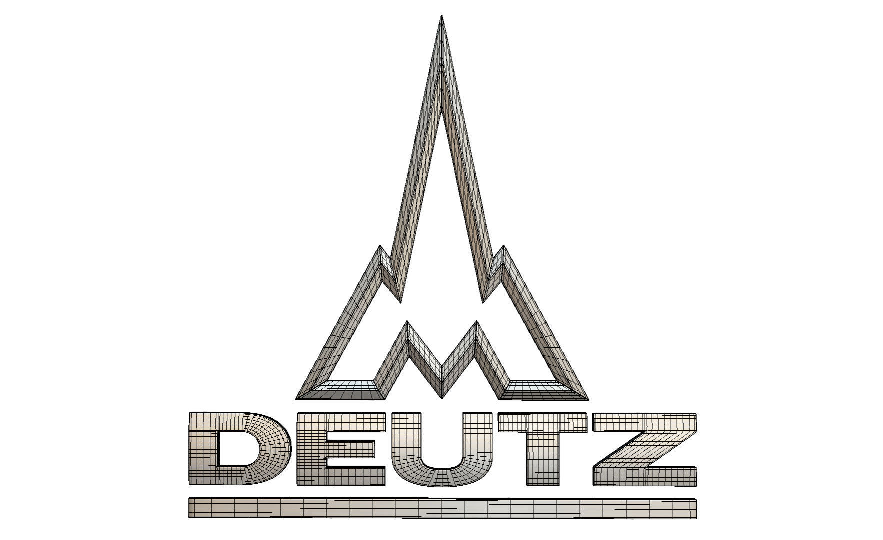 deutz logo 3D model_6
