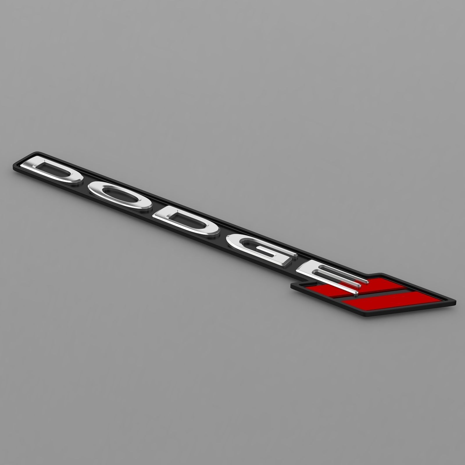 dodge logo 3D model_4