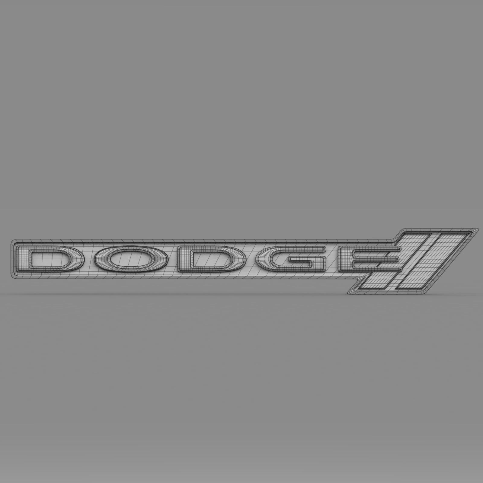 dodge logo 3D model_6