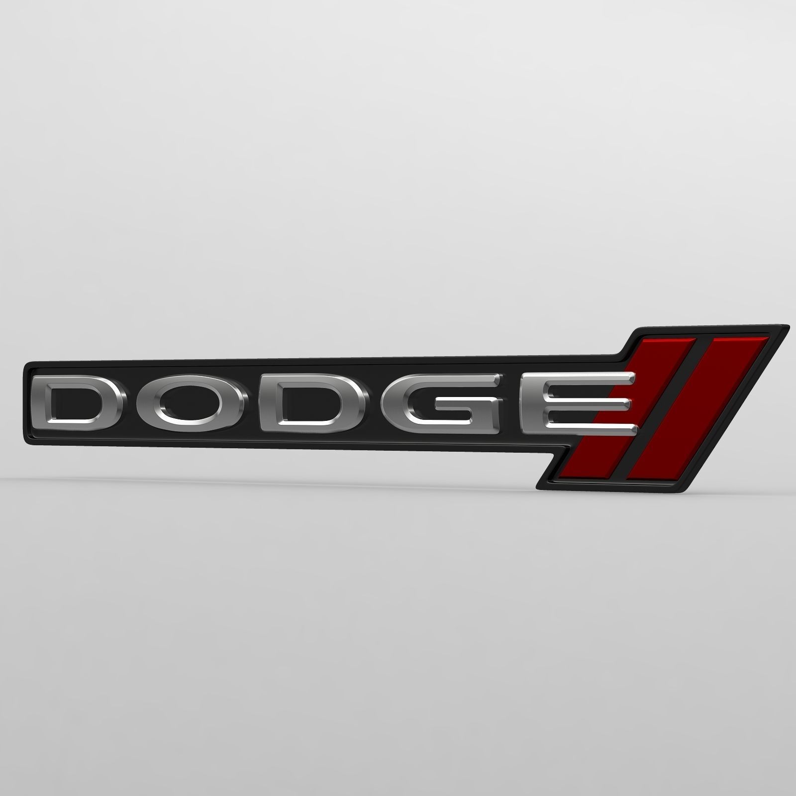 dodge logo 3D model_2