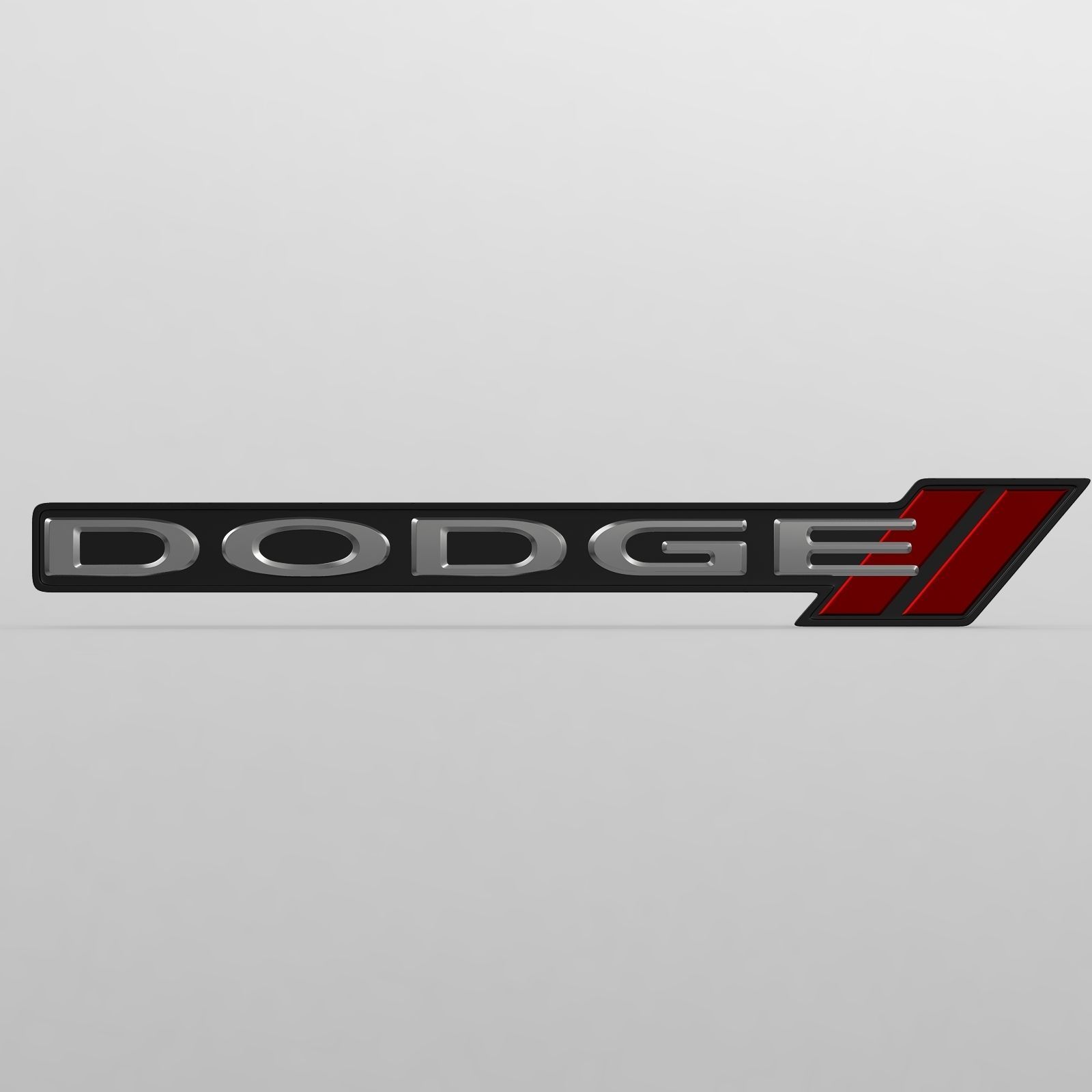 dodge logo 3D model_1
