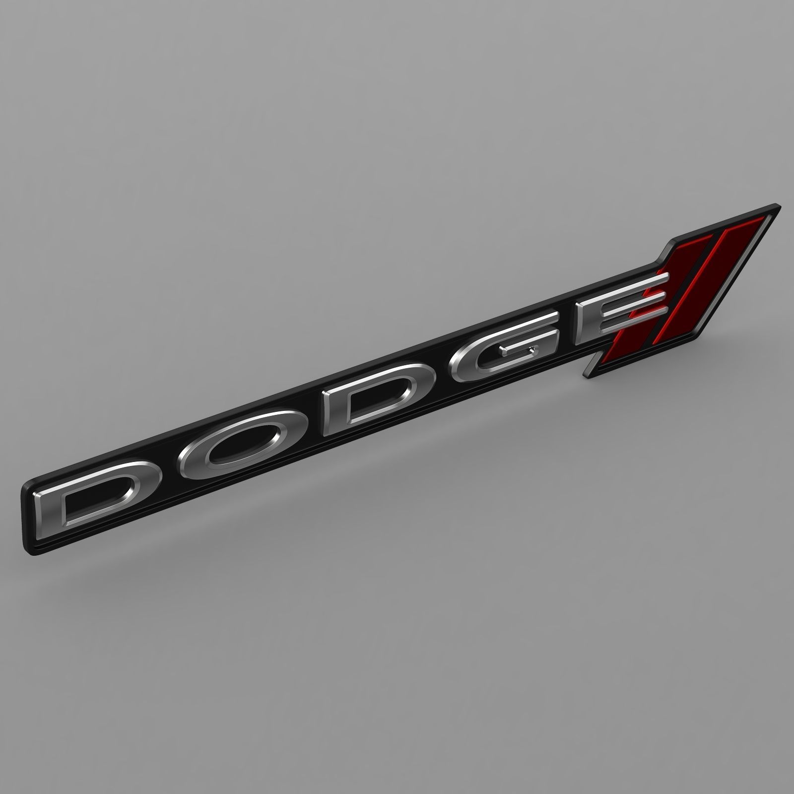 dodge logo 3D model_3