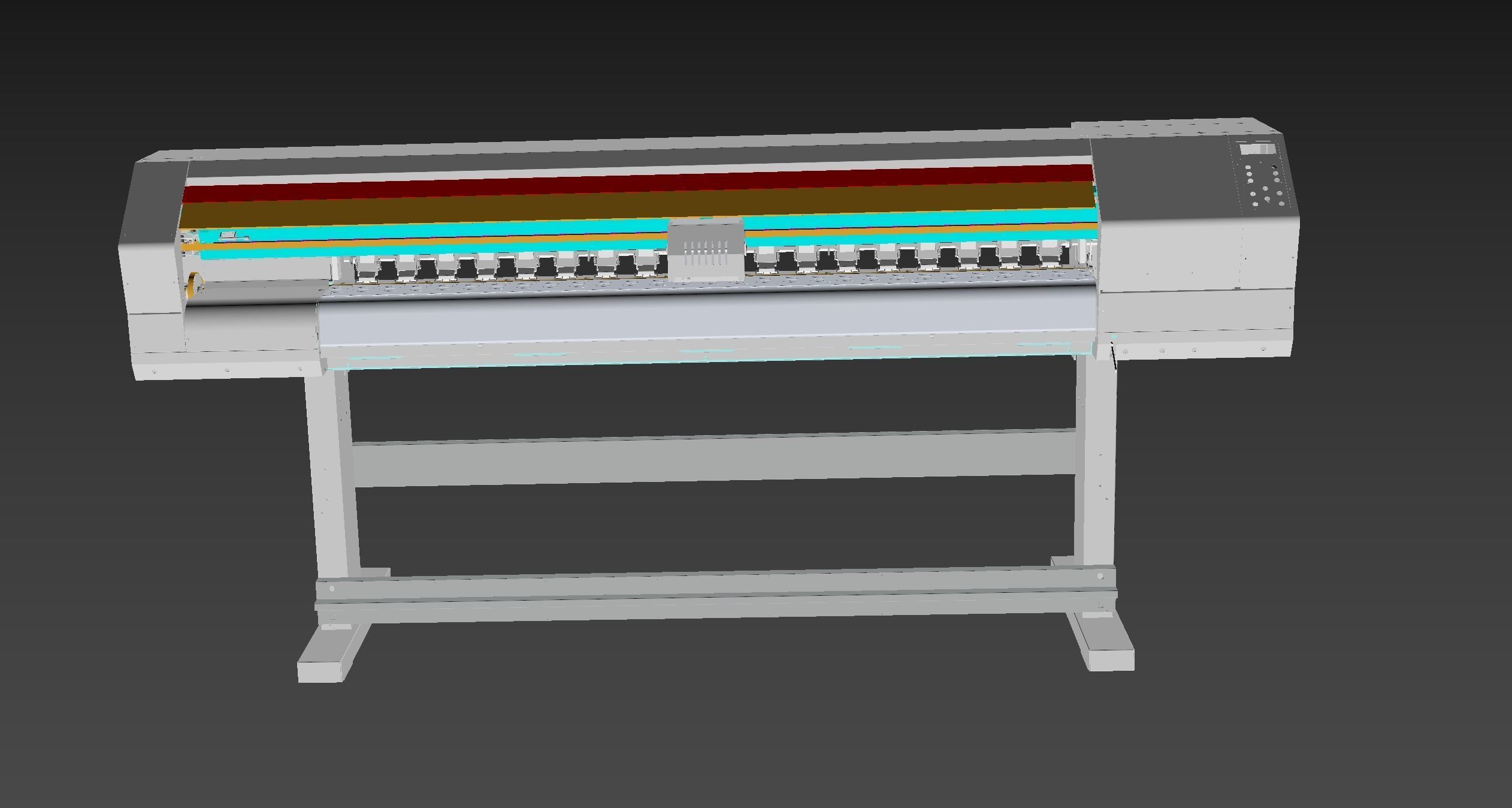 Large inkjet printer 3D model_12