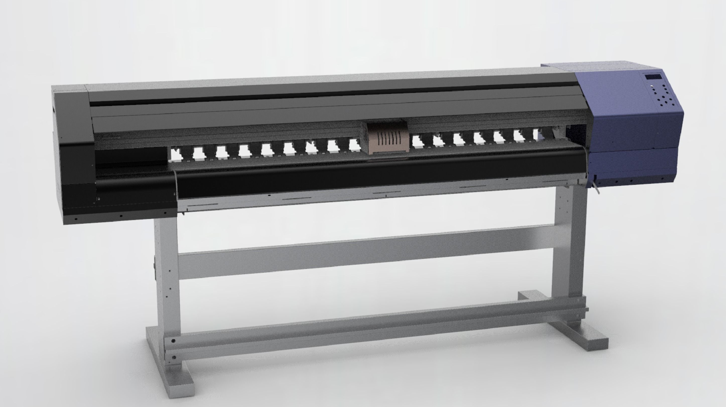 Large inkjet printer 3D model_1