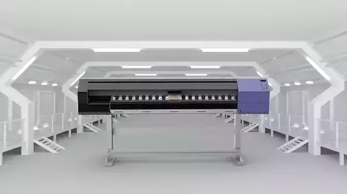 Large inkjet printer 3D model Large inkjet printer 3D model