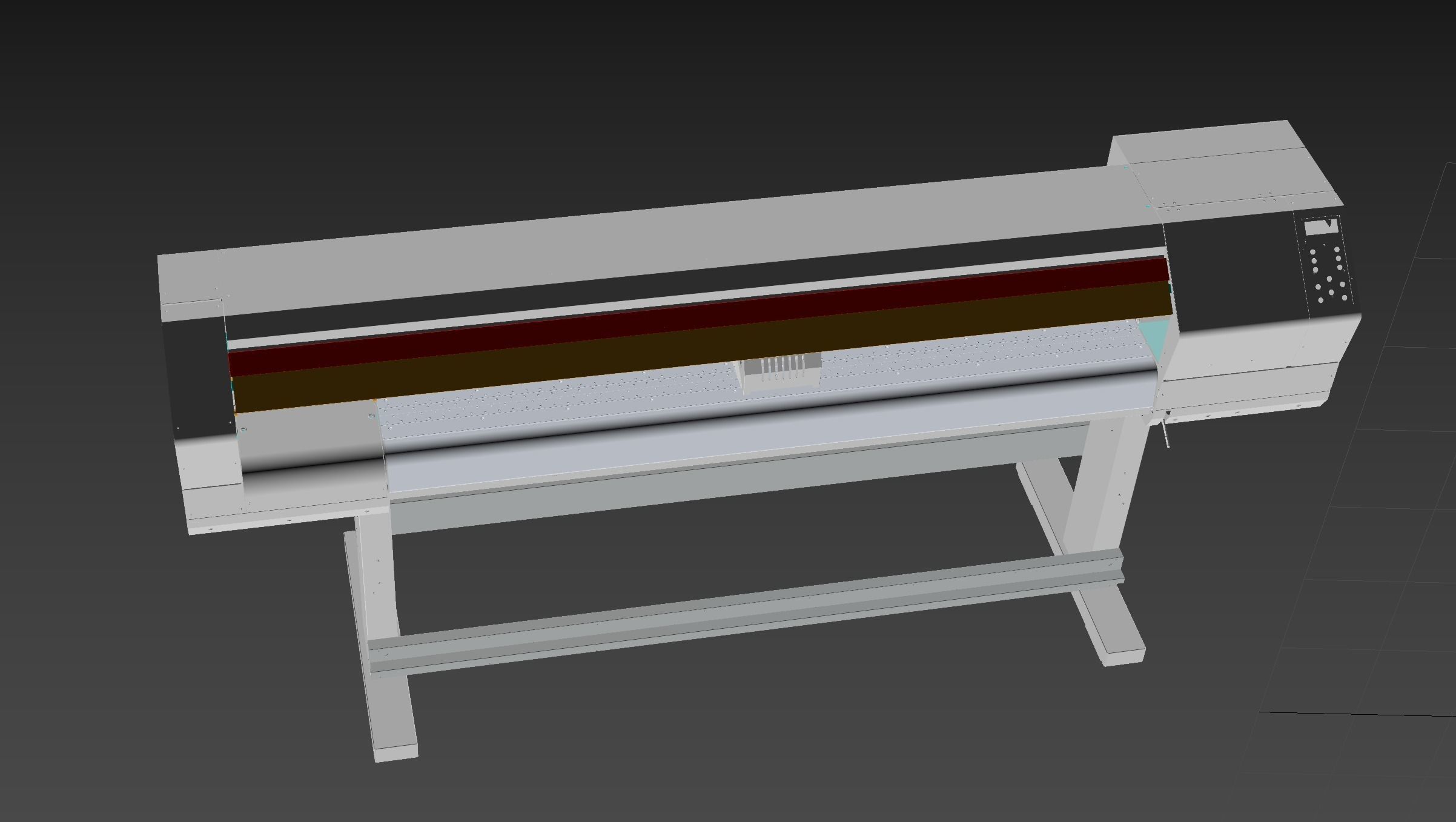 Large inkjet printer 3D model_11