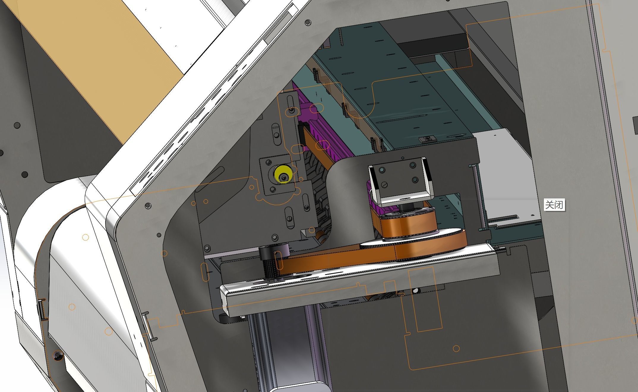Large inkjet printer 3D model_8