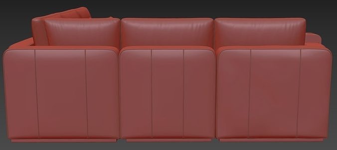 Lovesac sactional sofa 3D model 7