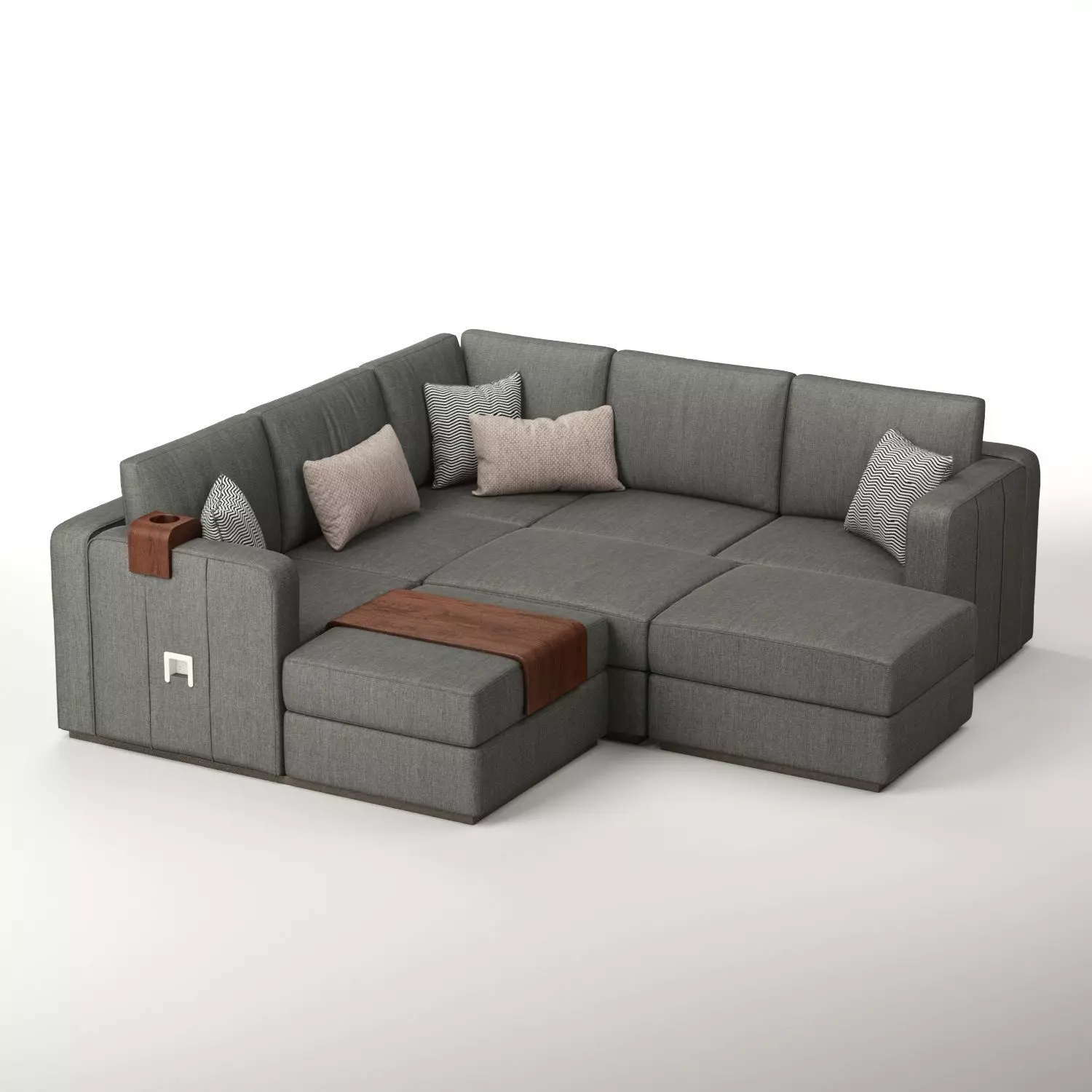 Lovesac sactional sofa 3D model_0